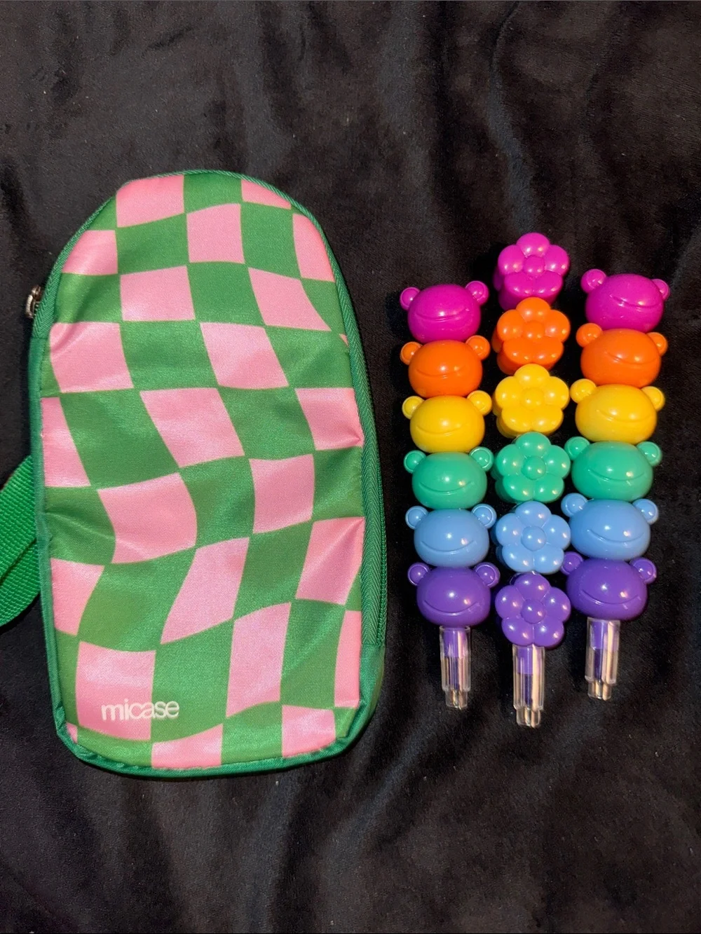 Stacking Crayons Phone Sling Bag Fruit Theme Paper Clips Kawaii Bubble Tea Plush